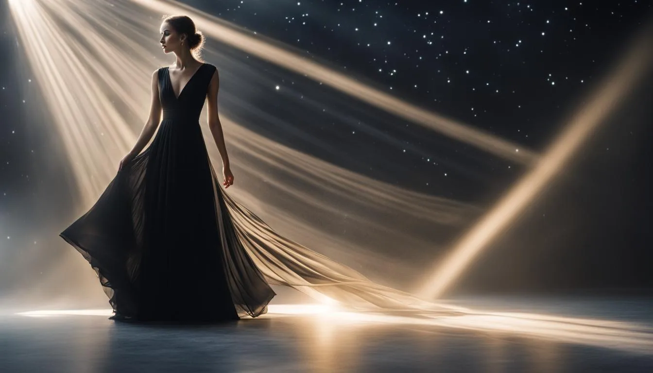 biblical meaning of black dress in a dream