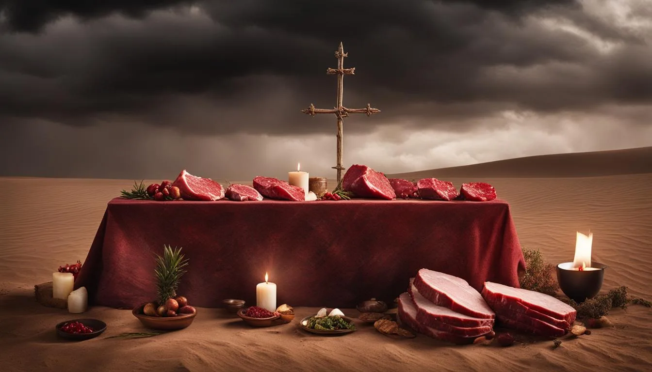 biblical meaning of raw meat in a dream