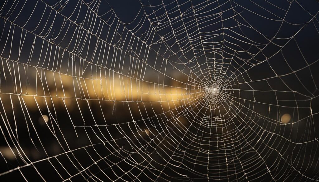 spider's web symbolism