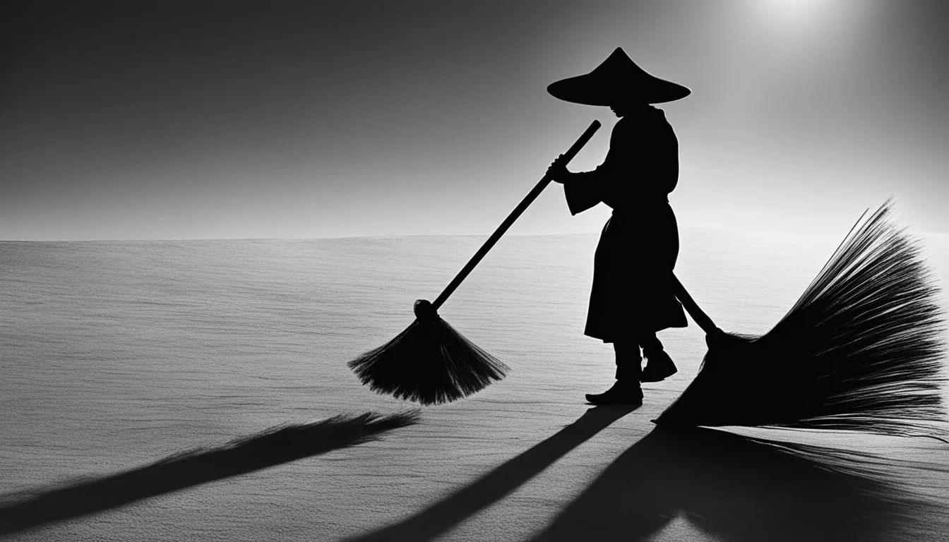 biblical meaning of someone sweeping in a dream