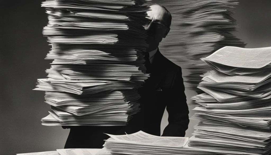stack of office papers