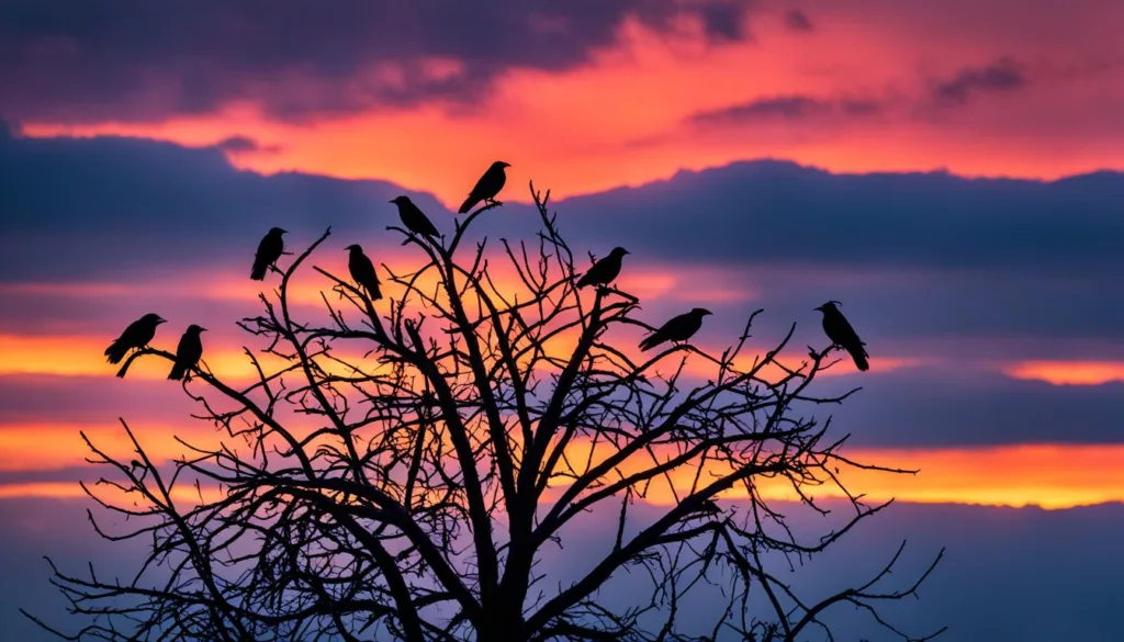 crows as messengers