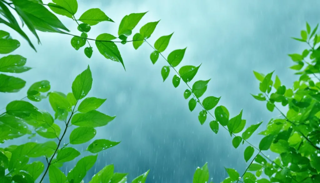 rain as a catalyst for spiritual growth and transformation