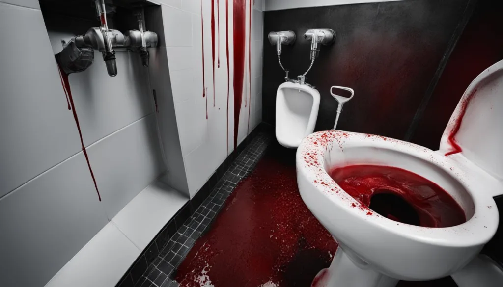 urinating blood in a dream